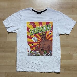 Tulle White Graphic Tee with Bold Design